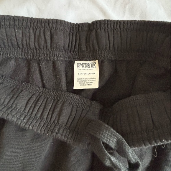 PINK. Black sweatpants. Size S. - Picture 3 of 5